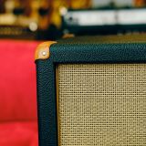 Mesa Boogie 4×12 Straight Guitar Speaker Cabinet-Emerald Green & Tan Grill with Leather Corners, Celestion Vintage 30 Speakers