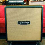 Mesa Boogie 4×12 Straight Guitar Speaker Cabinet-Emerald Green & Tan Grill with Leather Corners, Celestion Vintage 30 Speakers