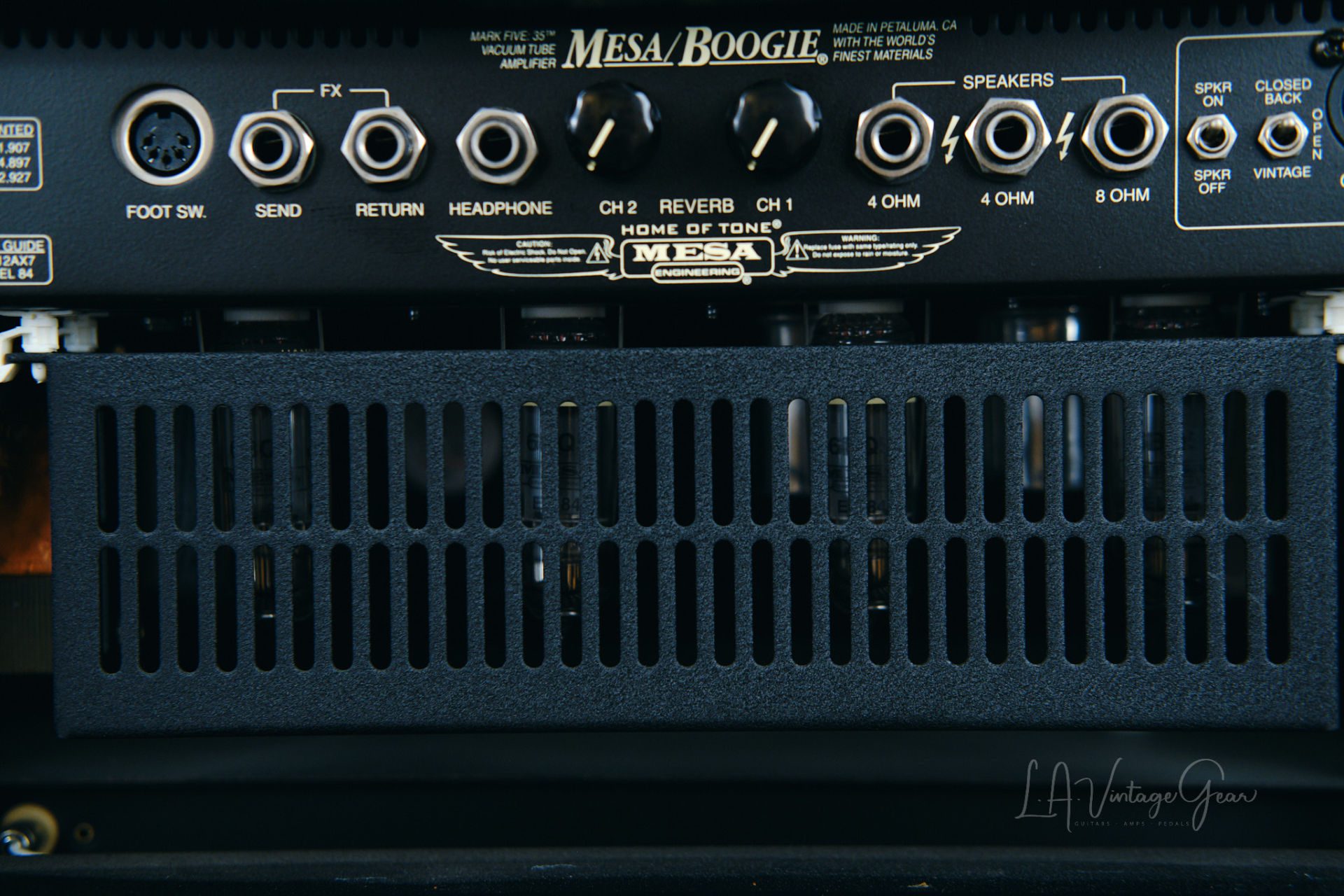 Mesa Boogie Mark V 35W Head-Black Tolex Finish with Rackmount, Footswitch,  & Cover-Mint Condition!