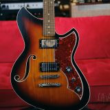 Novo “MIRIS H2” Semi-Hollow Body Electric Guitar – Relic’d 3T Sunburst Finish & Fralin Modern PAF Humbuckers!