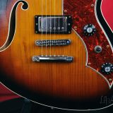 Novo “MIRIS H2” Semi-Hollow Body Electric Guitar – Relic’d 3T Sunburst Finish & Fralin Modern PAF Humbuckers!