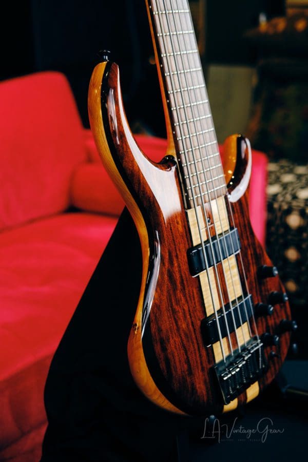 Tobias 6 String Classic Bass 1996-Walnut-Wenge-Alder Body, Pau Ferro Fretboard & Bartolini Pickups! - Image 15