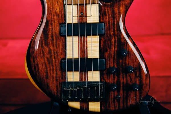 Tobias 6 String Classic Bass 1996-Walnut-Wenge-Alder Body, Pau Ferro Fretboard & Bartolini Pickups! - Image 3