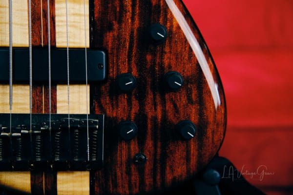 Tobias 6 String Classic Bass 1996-Walnut-Wenge-Alder Body, Pau Ferro Fretboard & Bartolini Pickups! - Image 7