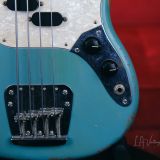 Fender “JMJ” Justin Meldel-Johnsen Signature Road Worn Mustang Bass Guitar – Relic’d Daphne Blue Finish