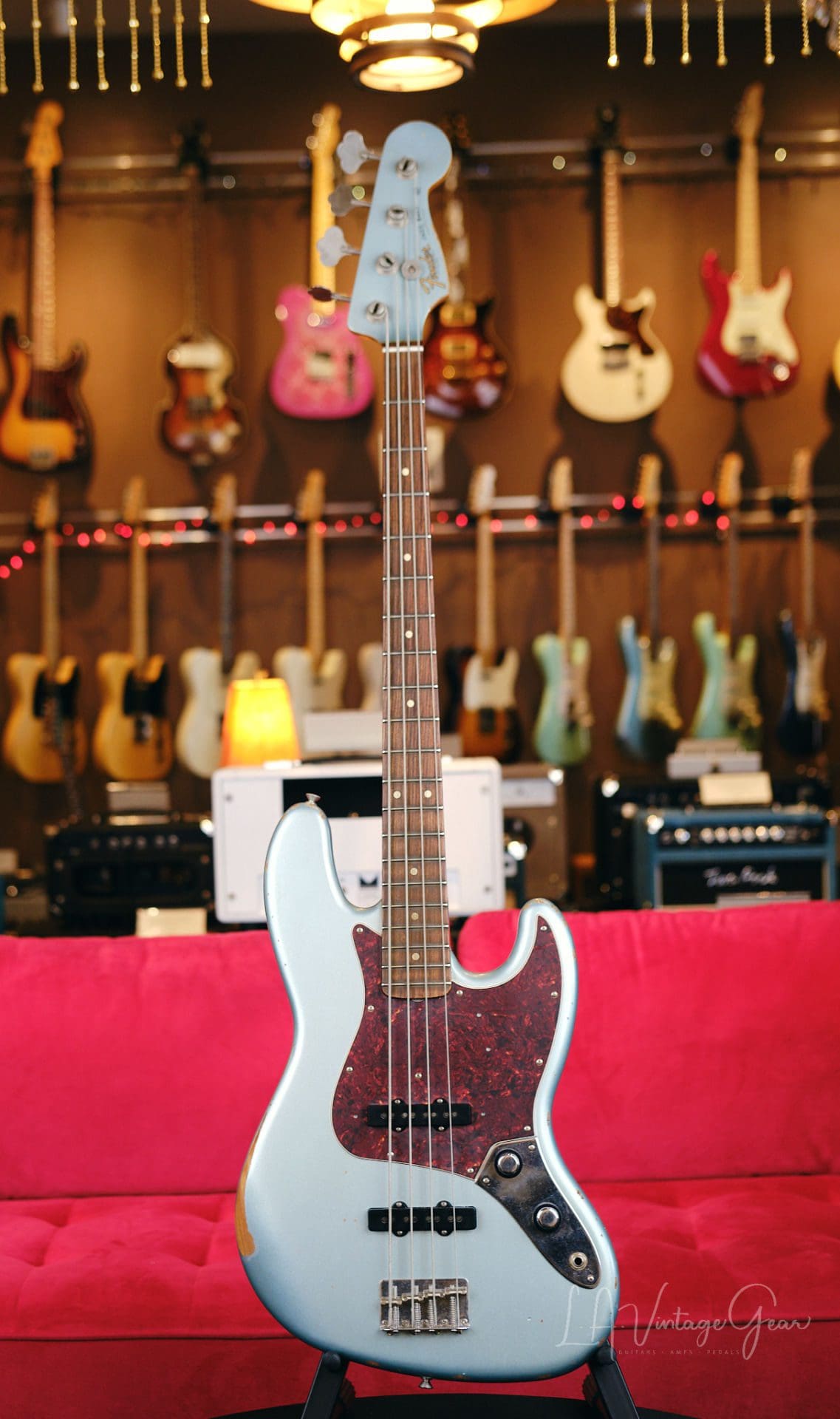 Fender 60th Anniversary Road Worn Jazz Bass In A Firemist Silver Finish -  Pau Ferro Fretboard Mid 60's C Neck Profile!