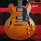 Josh Williams ‘Mockingbird’ JWG275 Semi-Hollowbody Electric Guitar-Nicotine Blonde Finish & Bloombucker Pickups!