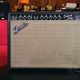 Fender 1965 Vintage Blackface Deluxe Combo Guitar Amplifier – Excellent Condition & All Original!