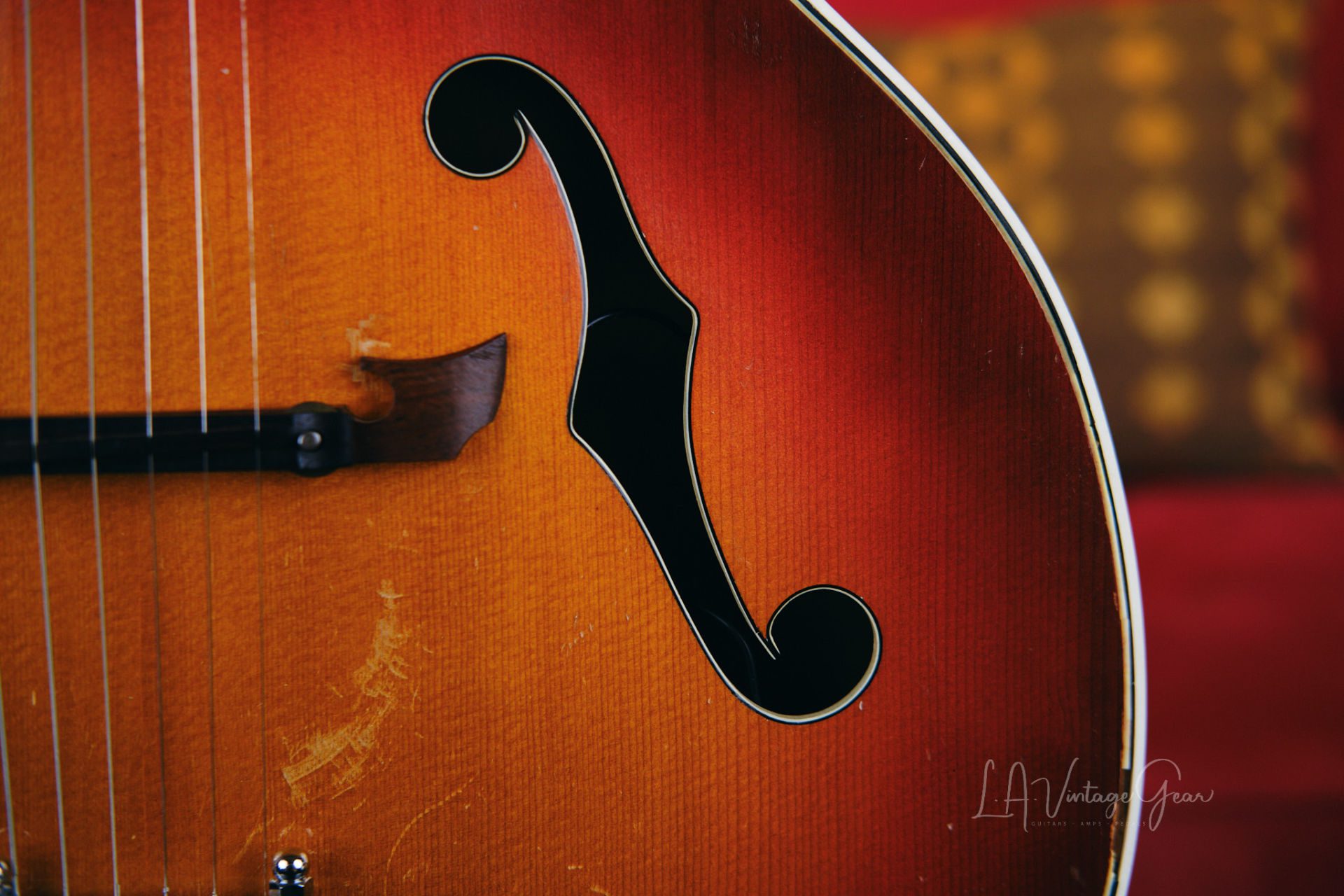 Kay Sherwood Deluxe Archtop Guitar - Late 40's to Early 50's - Sunburst  Finish • LA Vintage Gear