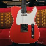 Mario Martin Model-T Double Bound Electric Guitar- Faded Candy Apple Red Relic’d Finish with Budz Pickups!