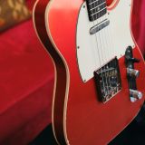 Mario Martin Model-T Double Bound Electric Guitar- Faded Candy Apple Red Relic’d Finish with Budz Pickups!