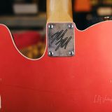 Mario Martin Model-T Double Bound Electric Guitar- Faded Candy Apple Red Relic’d Finish with Budz Pickups!