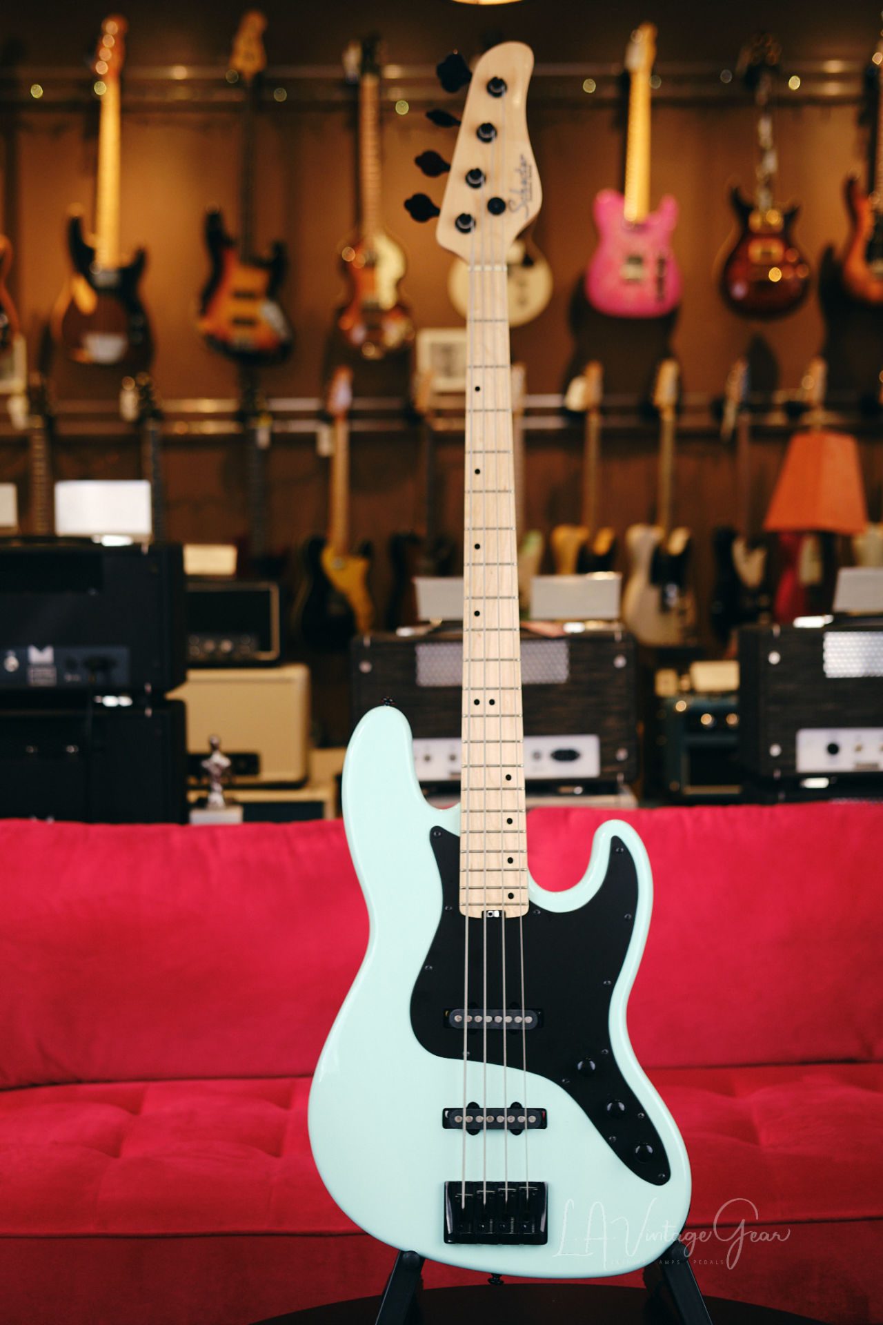 Schecter Diamond Series J4 Electric Bass Guitar - Jazz Style Bass in a  Seafoam Green Finish! Mint!