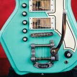 Eastwood Airline 59 3P DLX Electric Guitar – Seafoam Green -Tone Chambered Mahogany Body Bolt-on Maple Bound Neck