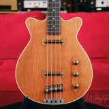 Grez ‘Mendocino’ Long Scale Electric Bass Guitar-Lightweight Semi-Hollowbody! Solid Old Growth Redwood Top!