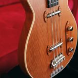 Grez ‘Mendocino’ Long Scale Electric Bass Guitar-Lightweight Semi-Hollowbody! Solid Old Growth Redwood Top!