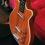 Grez ‘Mendocino’ Short Scale Electric Bass Guitar – Compact Lightweight Semi-Hollowbody! Solid Old Growth Redwood Top!