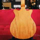 Grez ‘Mendocino’ Short Scale Electric Bass Guitar – Compact Lightweight Semi-Hollowbody! Solid Old Growth Redwood Top!