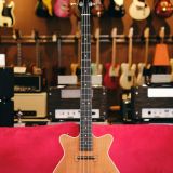 Grez ‘Mendocino’ Long Scale Electric Bass Guitar-Lightweight Semi-Hollowbody! Solid Old Growth Redwood Top!