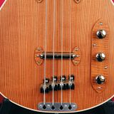 Grez ‘Mendocino’ Long Scale Electric Bass Guitar-Lightweight Semi-Hollowbody! Solid Old Growth Redwood Top!