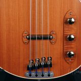 Grez ‘Mendocino’ Short Scale Electric Bass Guitar – Compact Lightweight Semi-Hollowbody! Solid Old Growth Redwood Top!