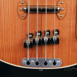 Grez ‘Mendocino’ Long Scale Electric Bass Guitar-Lightweight Semi-Hollowbody! Solid Old Growth Redwood Top!