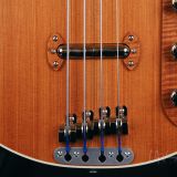 Grez ‘Mendocino’ Short Scale Electric Bass Guitar – Compact Lightweight Semi-Hollowbody! Solid Old Growth Redwood Top!