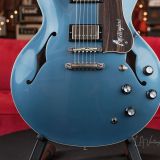 Josh Williams ‘Mockingbird’ JWG273 Semi-Hollowbody Electric Guitar-Pelham Blue Finish & Bloombucker Pickups!