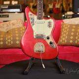 1965 Fender Jaguar – In An Amazing Candy Apple Red Finish with Matching Headstock!