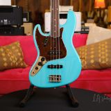 2022 Fender American Vintage II 1966 Jazz Bass – Mint Condition Lefty in Seafoam Green – With Hardshell Case!