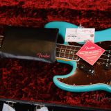 2022 Fender American Vintage II 1966 Jazz Bass – Mint Condition Lefty in Seafoam Green – With Hardshell Case!