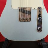 Mario Martin “Model T” Double Bound Electric Guitar – Relic’d Firemist Silver Finish & Budz 543 Pickups!