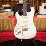 K-Line Springfield S-Style Electric Guitar – Left Handed! – Olympic White Finish #030537!