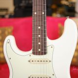 K-Line Springfield S-Style Electric Guitar – Left Handed! – Olympic White Finish #030537!