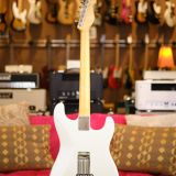 K-Line Springfield S-Style Electric Guitar – Left Handed! – Olympic White Finish #030537!