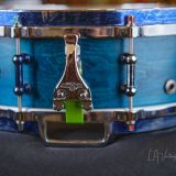 Craviotto DW Wood Snare in Blue 3.5″x14″ – Owned by Abe Laboriel Jr!