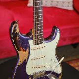 1961 Fender Stratocaster – Refinished in Purple Over Sun Burst