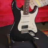 Xotic XSC2 S-Style Relic’d Electric Guitar – Black Finish & RW Fingerboard #3075- New Build!