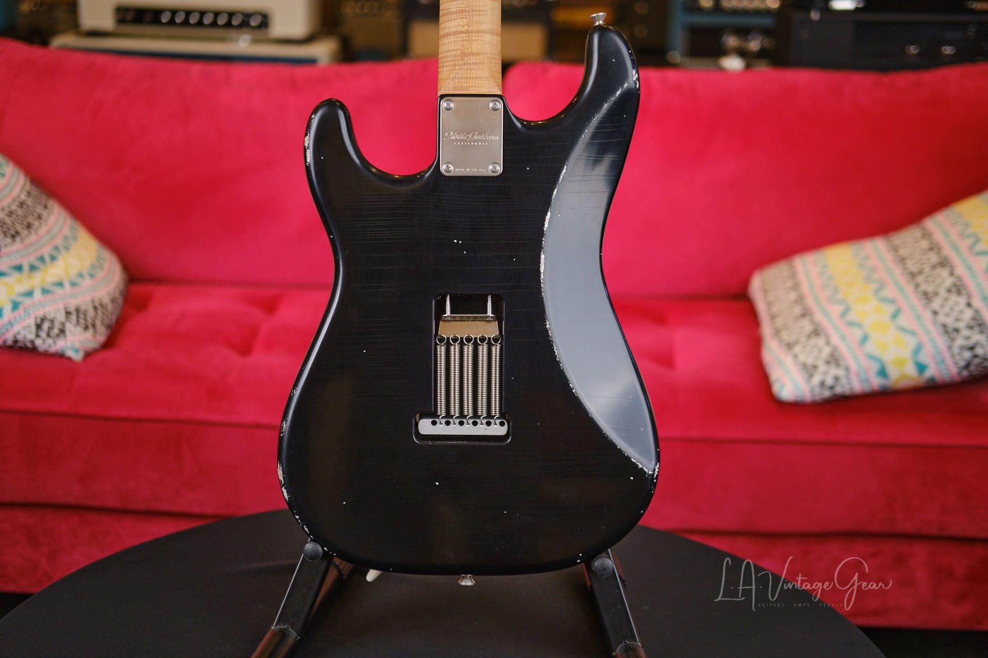 Xotic XSC2 S-Style Relic'd Electric Guitar – Black Finish & RW Fingerboard  #3075- New Build! – LA Vintage Gear