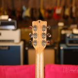 Grez “Mendocino” Black Single Cut Electric Guitar – Solid Old Growth Redwood Top & Lollar Gold Foil Pickups!