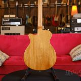 Grez “Mendocino” Black Single Cut Electric Guitar – Solid Old Growth Redwood Top & Lollar Gold Foil Pickups!