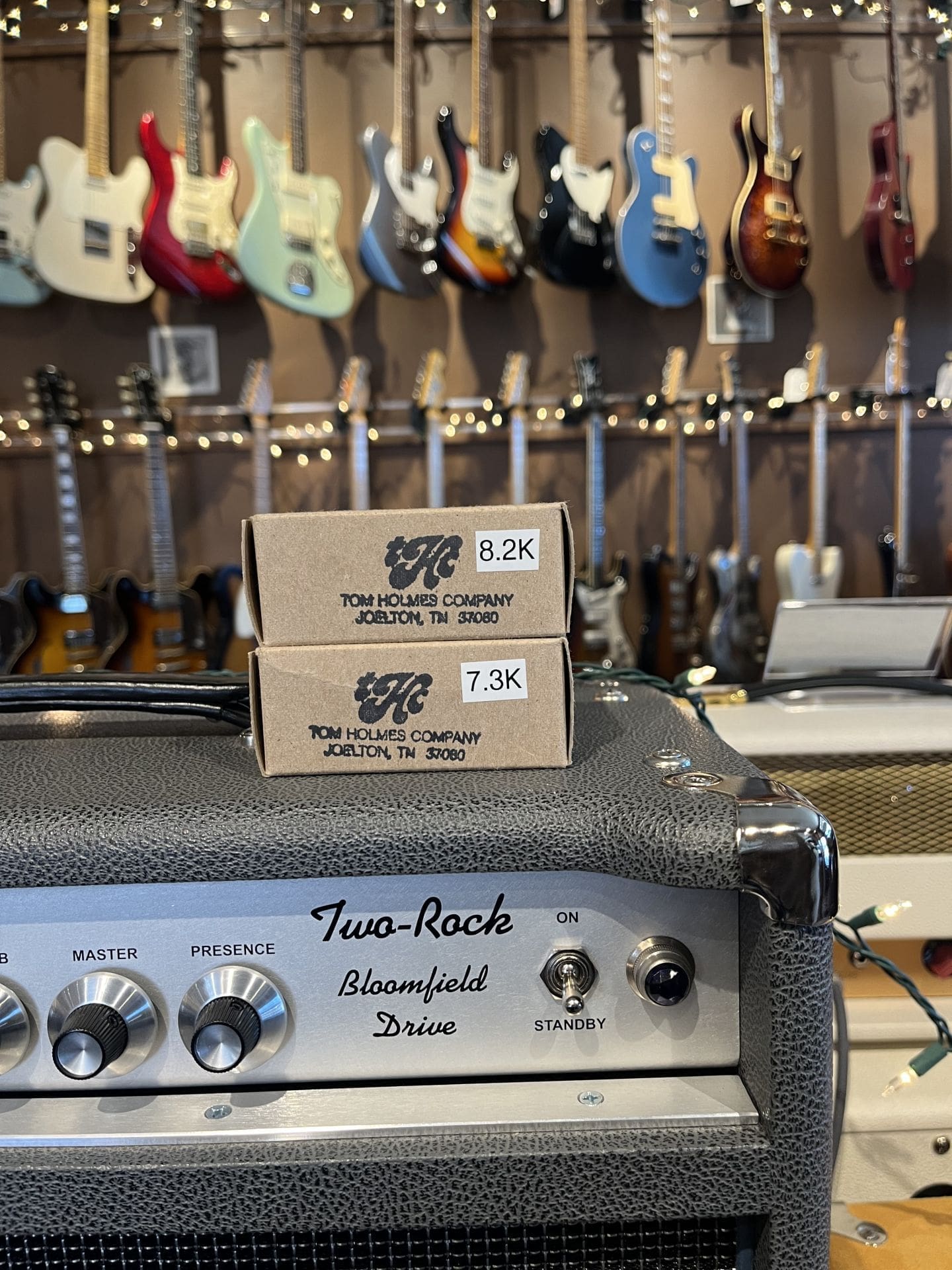 Tom Holmes H450 & H455 Pickup Set (Double Cream, Unpotted, 2 Conductor) -  Nickel Covers, Brand New!