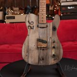 CRUCIBLE L.A. GUITARS HOLLYWOOD BOWL-CASTER – BUILT FROM BENCH #26 OF THE HOLLYWOOD BOWL!