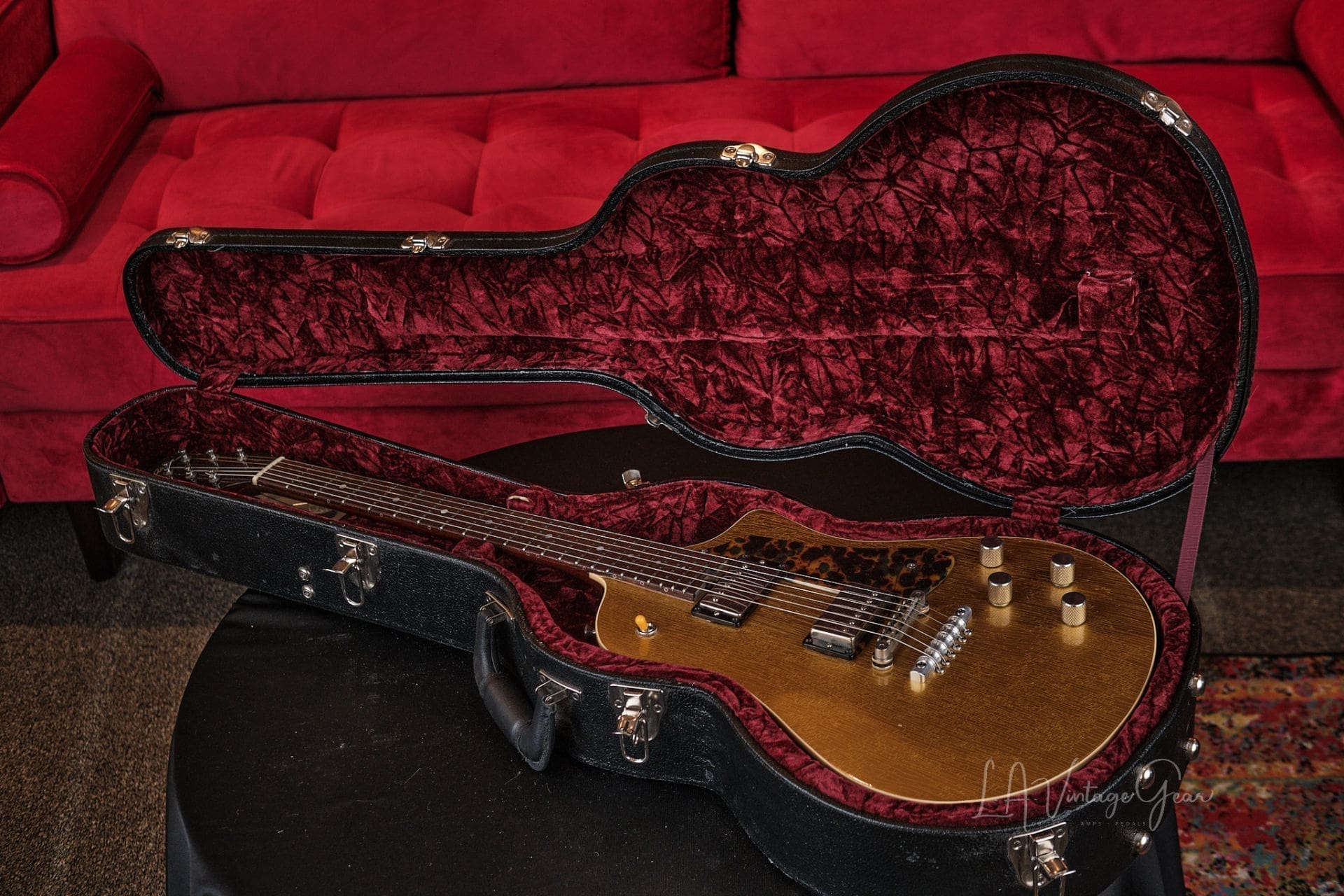 Asher Electro Sonic Gold Top Guitar With Brazilian Rosewood Board Available for Order! - Image 11
