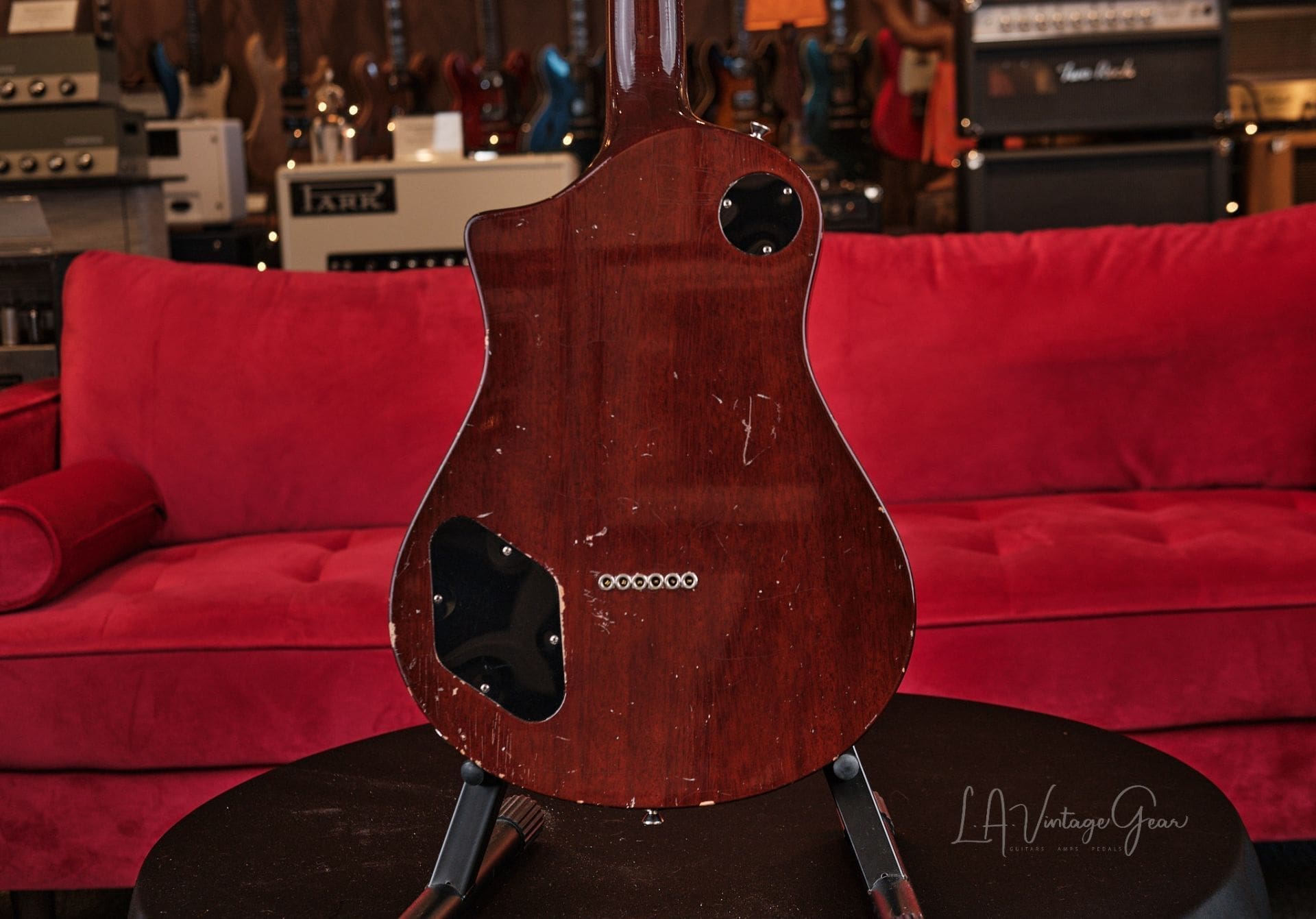 Asher Electro Sonic Gold Top Guitar With Brazilian Rosewood Board Available for Order! - Image 9