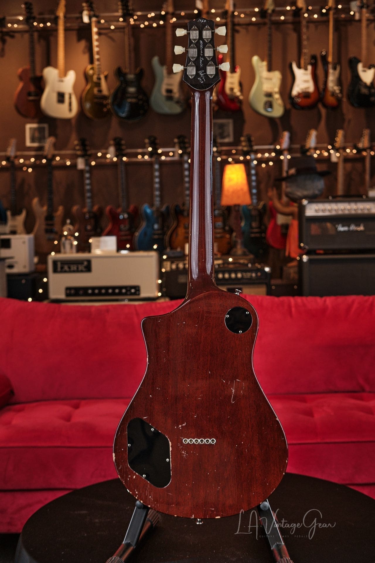 Asher Electro Sonic Gold Top Guitar With Brazilian Rosewood Board Available for Order! - Image 8