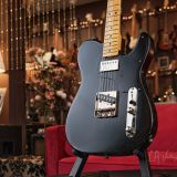 Shabat Lion T-Style Relic’d Electric Guitar in Black with a Black Guard (#384) – Alder & Lollar Imperial and J Street Pickups!