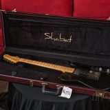 Shabat Lion T-Style Relic’d Electric Guitar in Black with a Black Guard (#384) – Alder & Lollar Imperial and J Street Pickups!