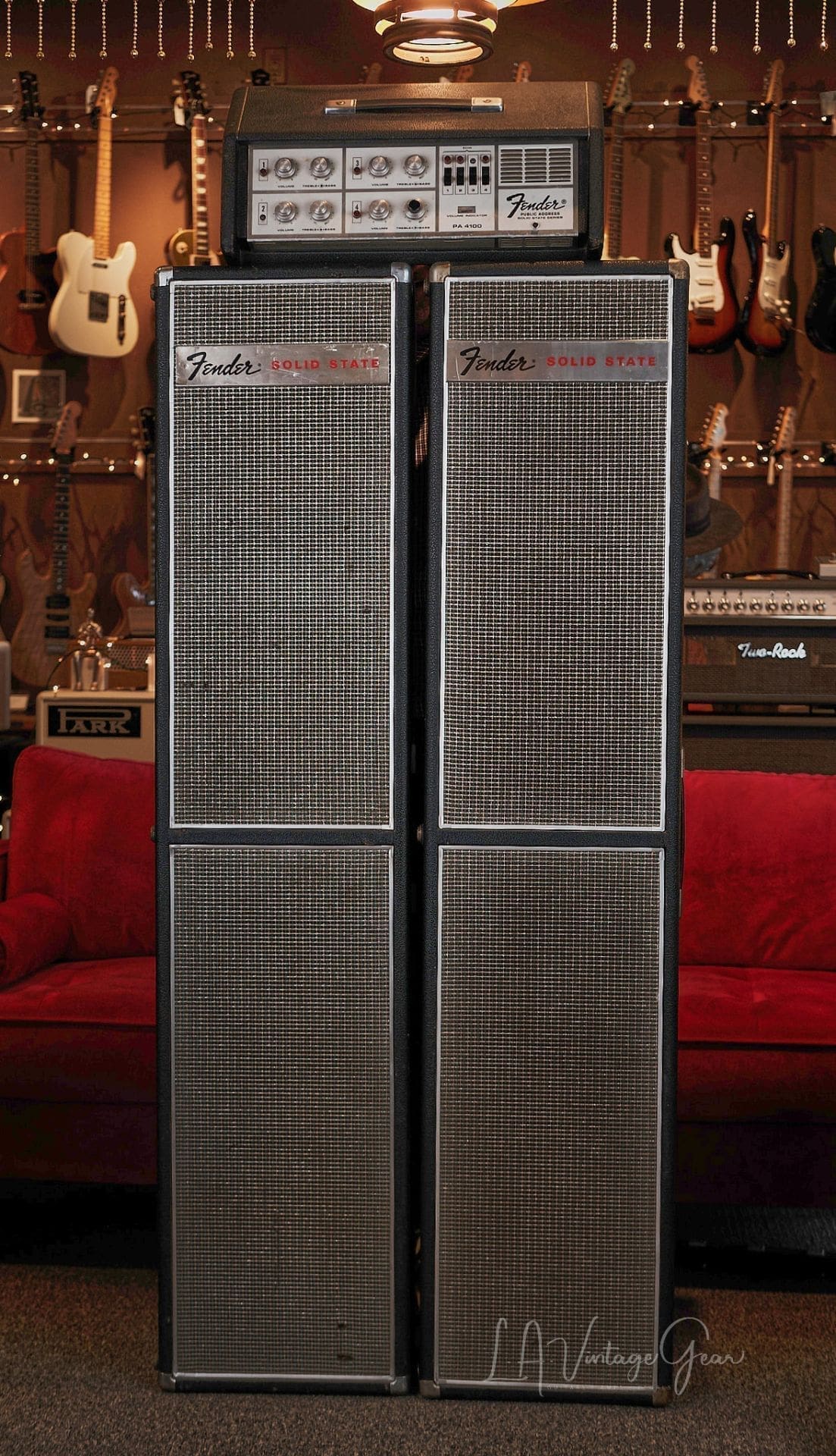 Fender PA 4100 100 Watt Solid State PA With Speaker Columns, As Used By  The Beatles In 