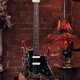 James Tyler ‘Burning Water’ Finish Electric Guitar – with Bare Wood Arm Contour – Brand New In Stock!